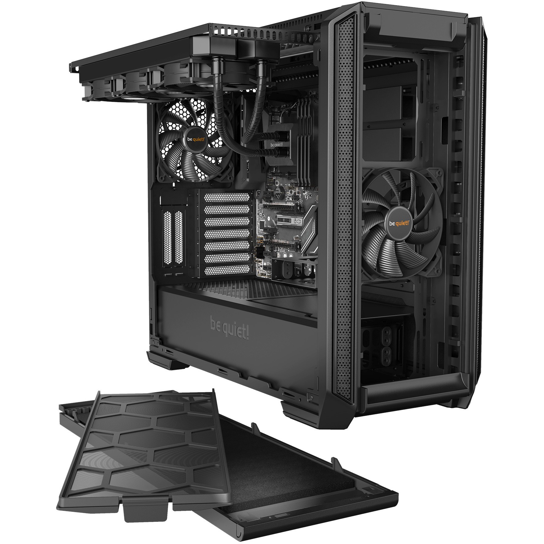Računalno kućište BE QUIET! Silent Base 601 Window Midi Tower Black (prozor na boku, crna)-6