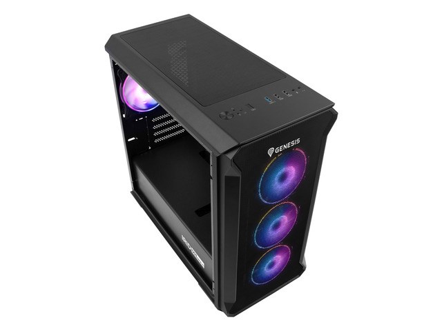 Kućište GENESIS Irid 503 ARGB NPC-1559 (Micro ATX, Mini ITX; crna boja)-4