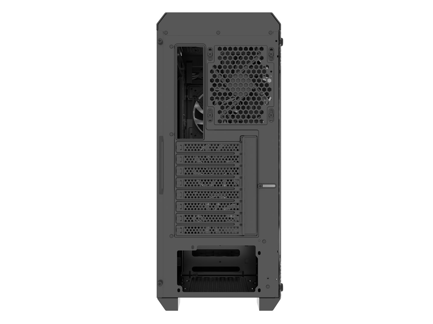 PC kućište GENESIS Irid 505F Midi Tower Black (3x 120 mm prednji ventilatori, 2x 120 mm gornji ventilatori, podržava ATX, micro ATX, Mini-ITX matične ploče, težina 7.1 kg)-8