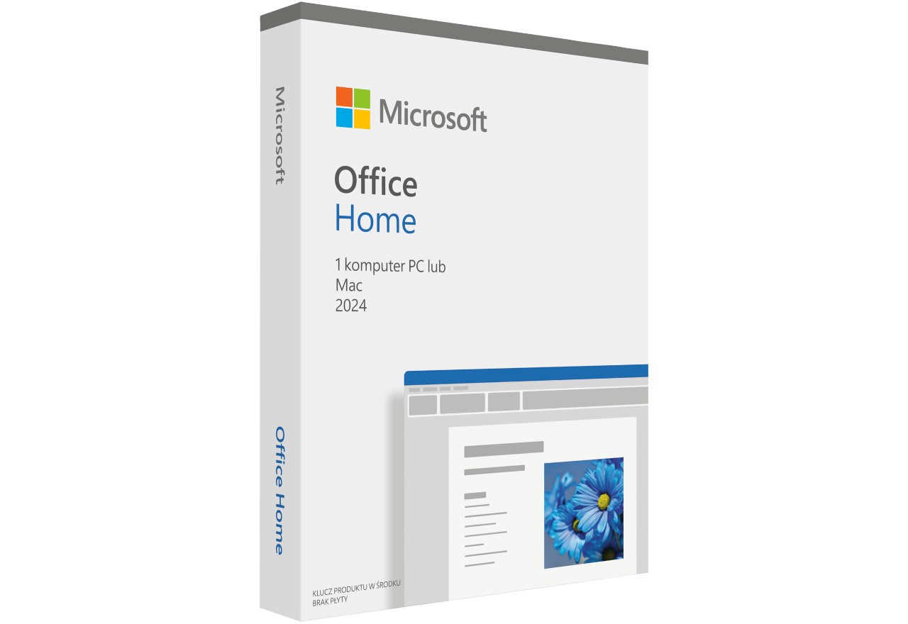 Softver → MICROSOFT → Office Home 2024 Polish EuroZone 1 License Medialess