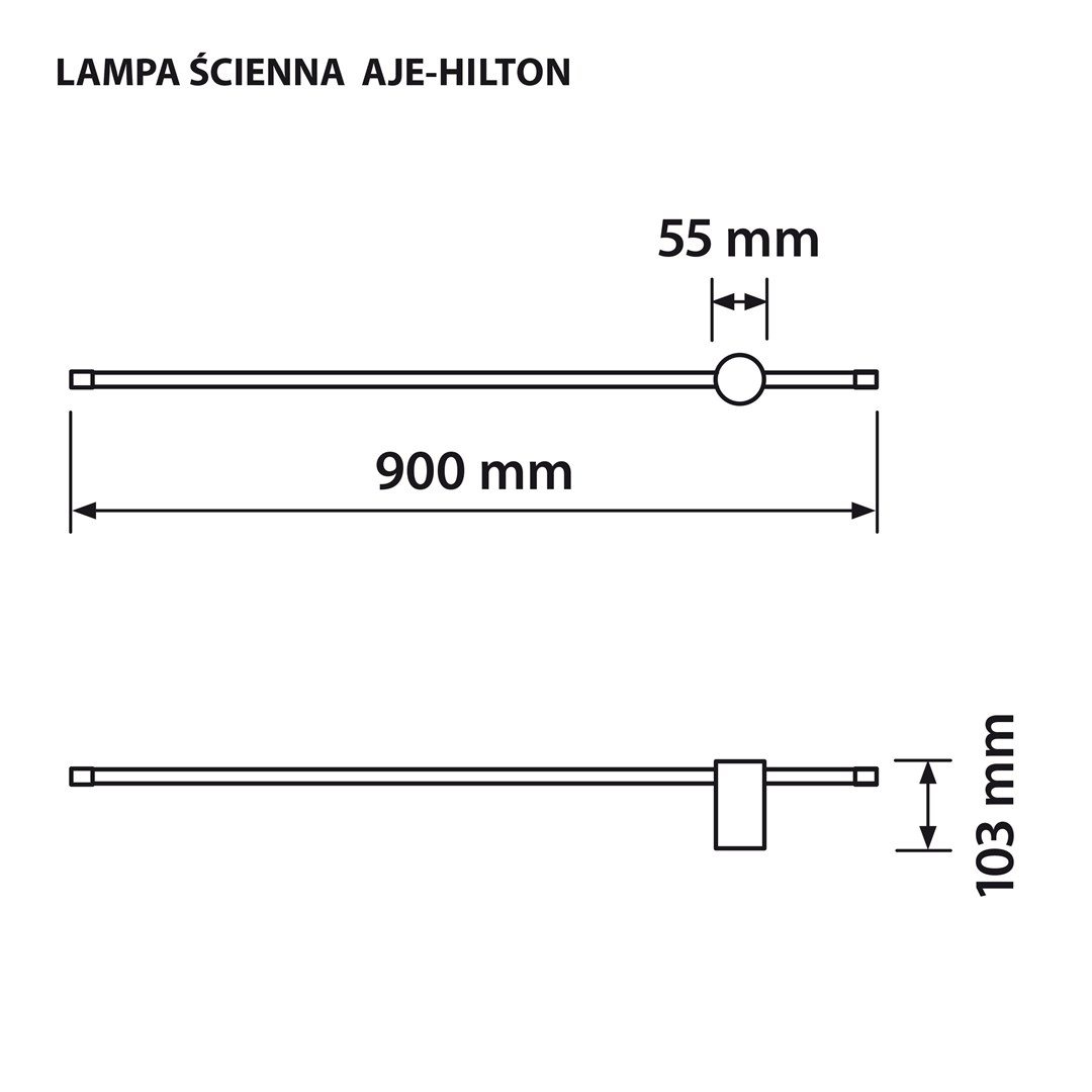 Zidna LED lampa ACTIVEJET AJE-HILTON Patina WW (9W, 3000K, Patina boja)-14