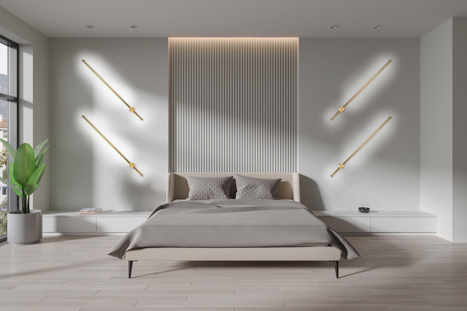 Zidna LED lampa ACTIVEJET AJE-HILTON Patina WW (9W, 3000K, Patina boja)-6