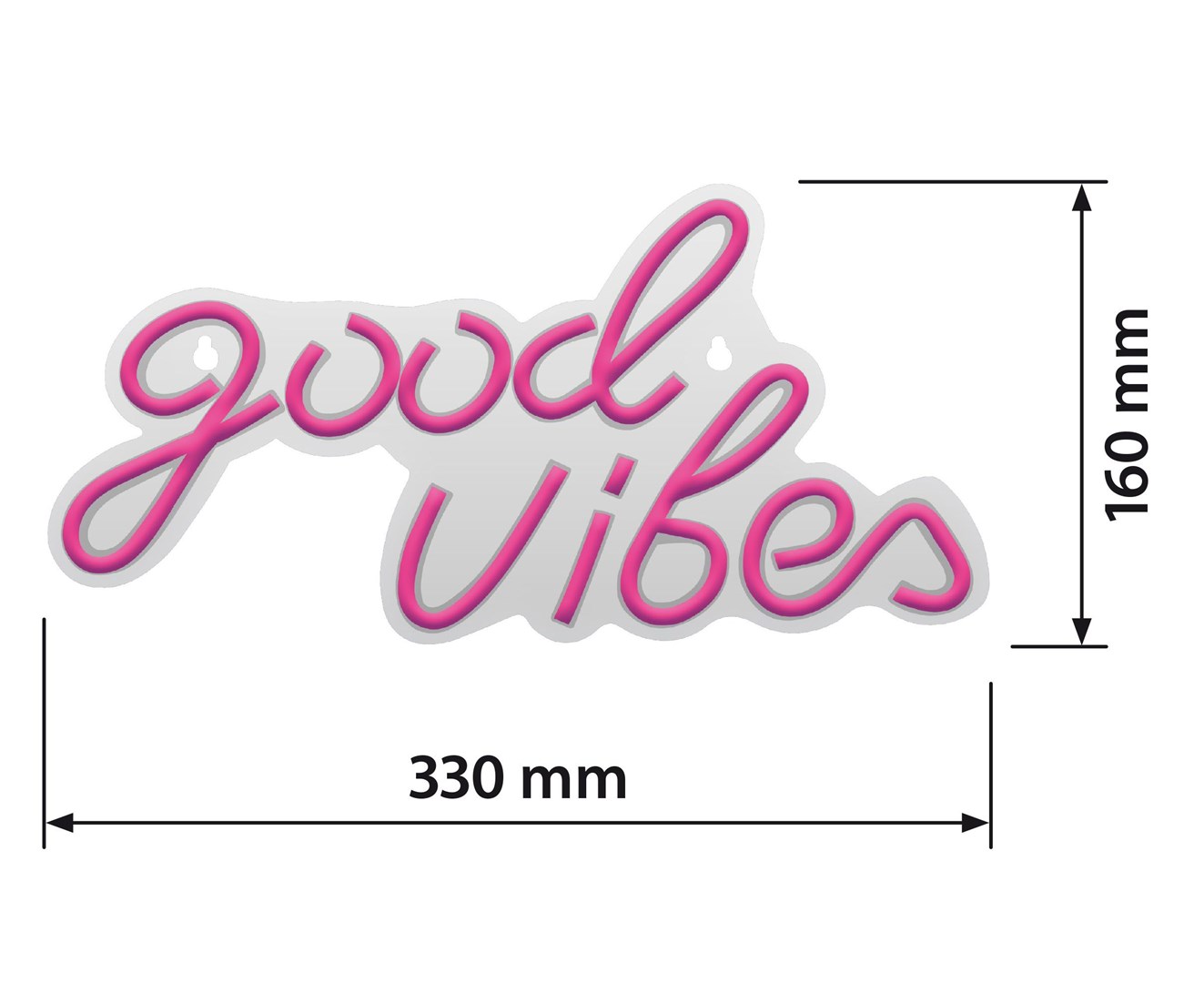 Neonski znak ACTIVEJET AJE-NEON VIBES LED (USB napajanje, višebojni, za unutarnju upotrebu)-6
