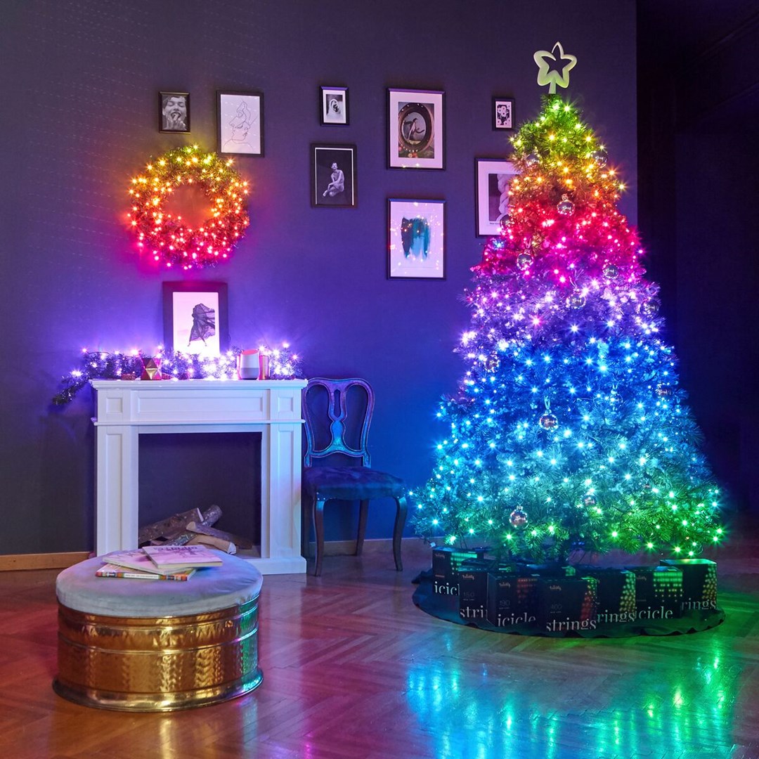 Pametne božićne svjetiljke TWINKLY TWS400SPP-BEU (400 LED RGB+W, 32 m)-3