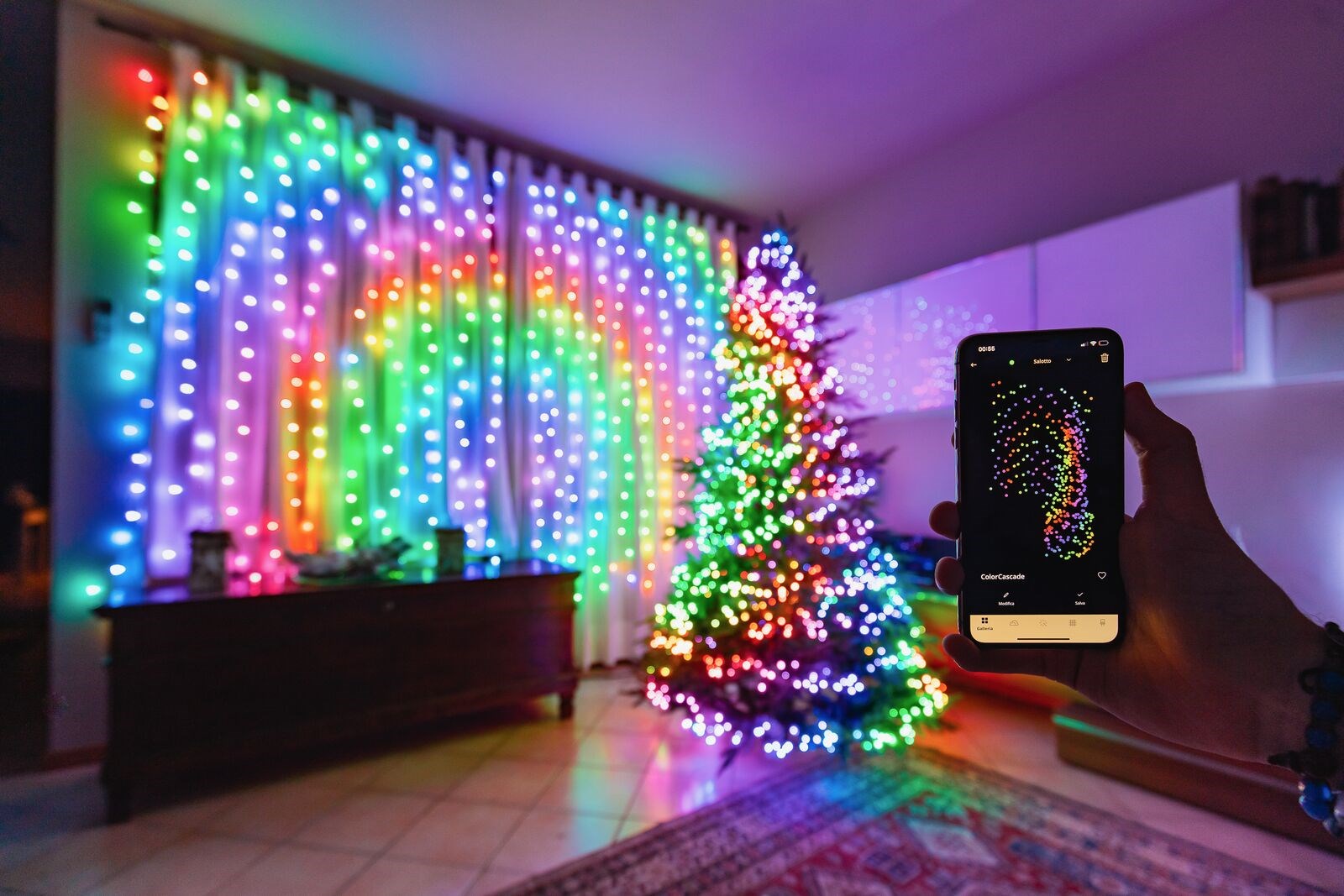 Inteligentne LED svjetiljke TWINKLY TWW210SPP-TEU (210 LED RGB+W, 2,1 m)-6