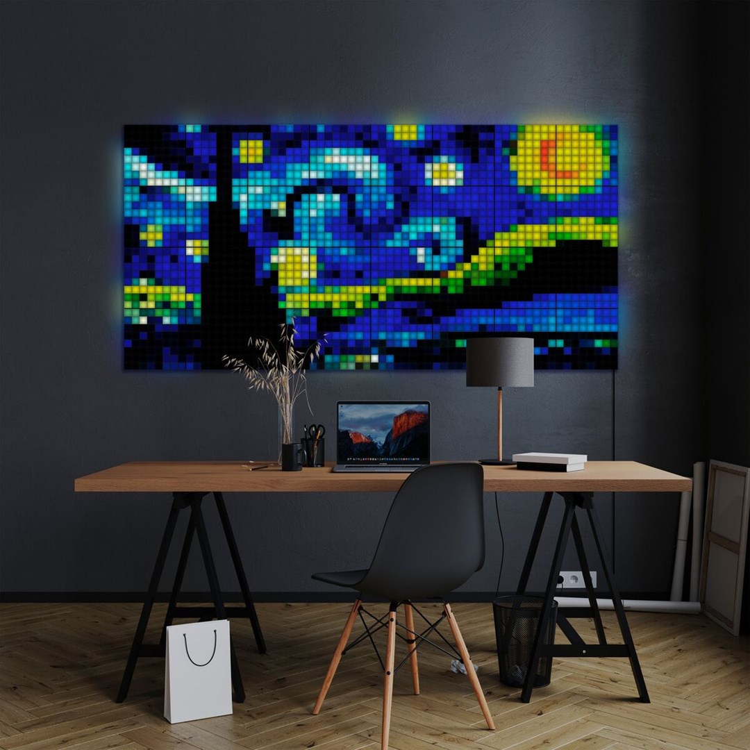 Pametni blokovi TWINKLY SMART BLOCKS TWINKLY SQUARES COMBO PACK 6 BLOCKS (1 MASTER + 5 EXTENSION) X 64 PIXELS RGB (6 blokova, 1 glavni + 5 dodatnih, 64 piksela RGB)-1