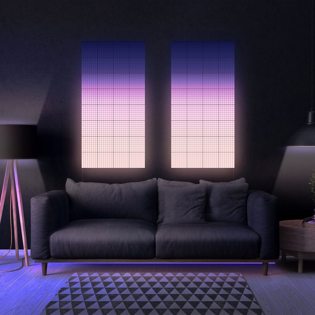 Pametni osvjetljavajući set TWINKLY Squares Extension Kit (Wi-Fi/Bluetooth, crna)-8