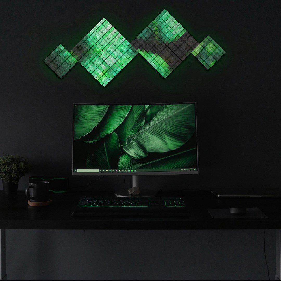 Pametni osvjetljavajući set TWINKLY Squares Extension Kit (Wi-Fi/Bluetooth, crna)-4