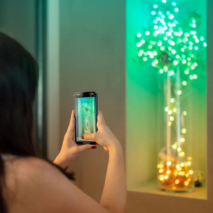 Svjetleće bombone TWINKLY 100 lampica u obliku perli RGB LEDs (zelena žica, USB-C)-2