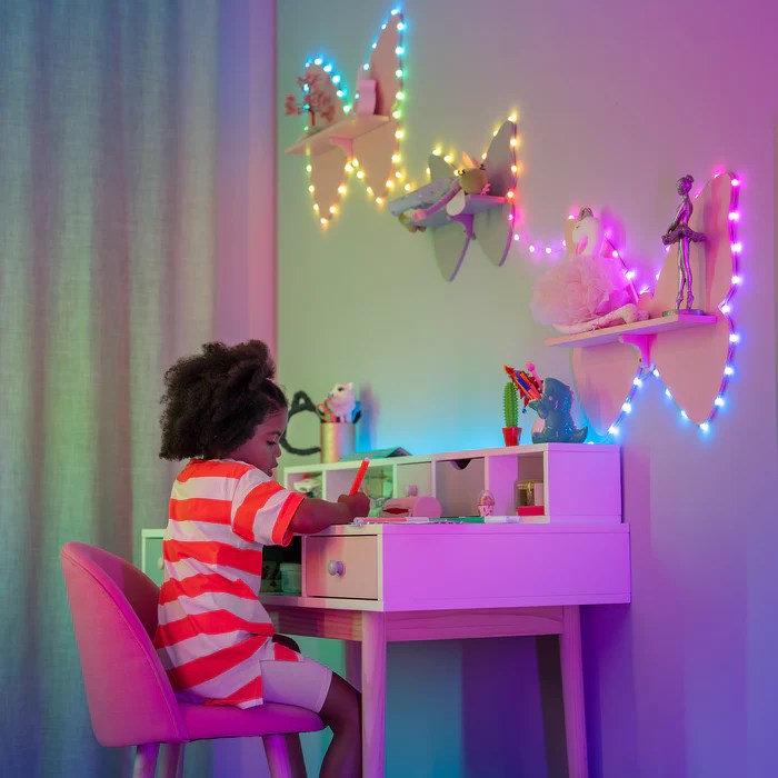 Svjetleće bombone TWINKLY 100 lampica u obliku perli RGB LEDs (zelena žica, USB-C)-3