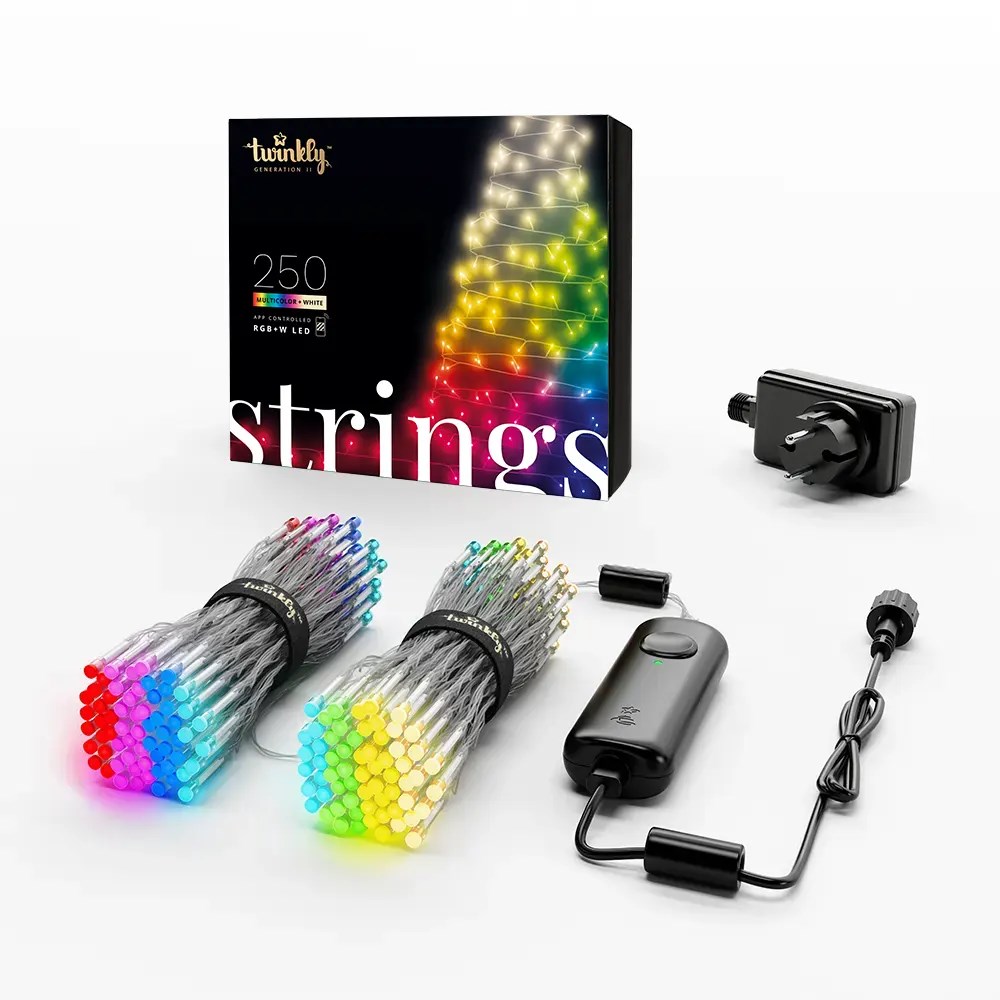 Svjetleći niz TWINKLY Strings - 250 RGB+W (prozirni kabel, tip utičnice F)-4