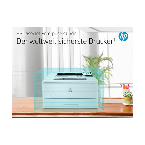 HP LaserJet Enterprise M406dn, Black and white, Printer for Business, Print, Compact Size; Strong Security; Two-sided printing; Energy Efficient; Front-facing USB printing-12
