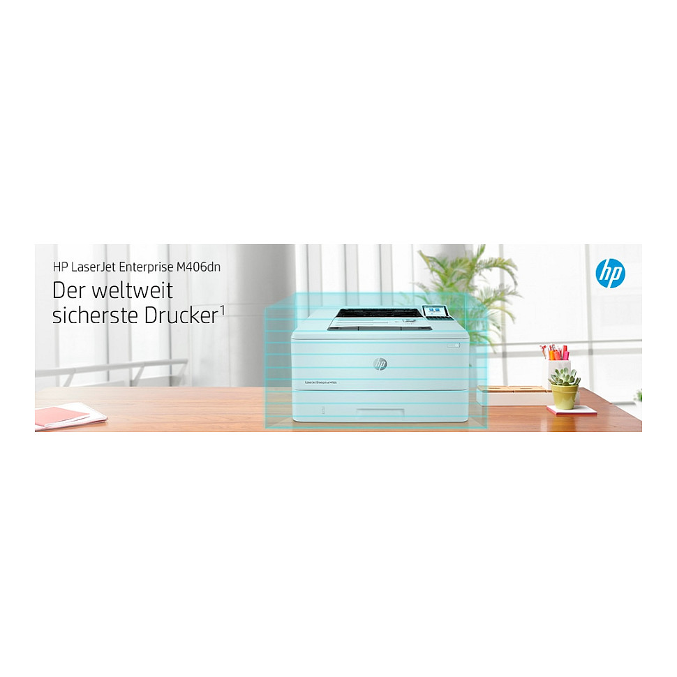 HP LaserJet Enterprise M406dn, Black and white, Printer for Business, Print, Compact Size; Strong Security; Two-sided printing; Energy Efficient; Front-facing USB printing-21