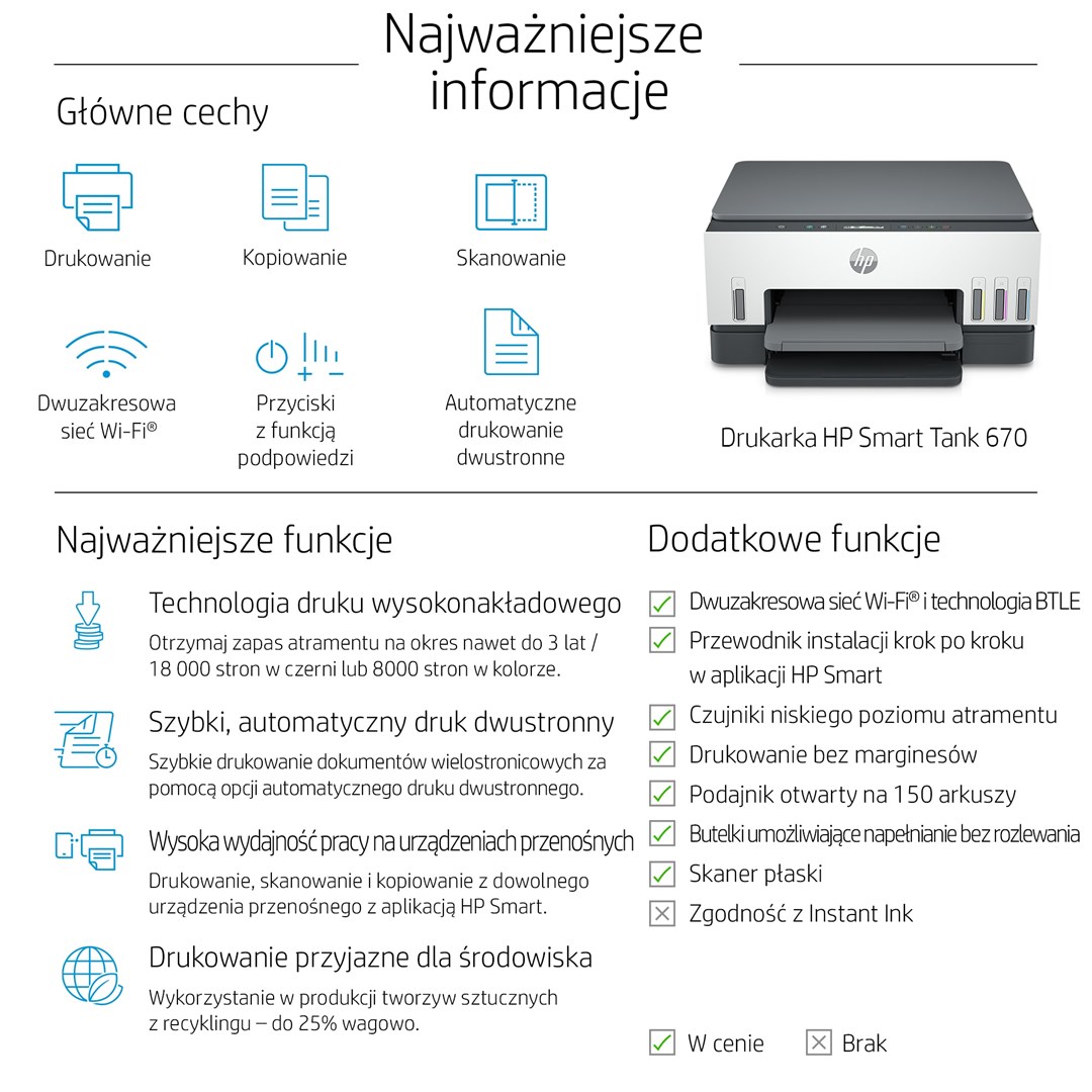 Pisač HP Smart Tank 670 All-in-One (Thermal inkjet, A4, 4800 x 1200 DPI, 12 ppm, Wi-Fi)-4