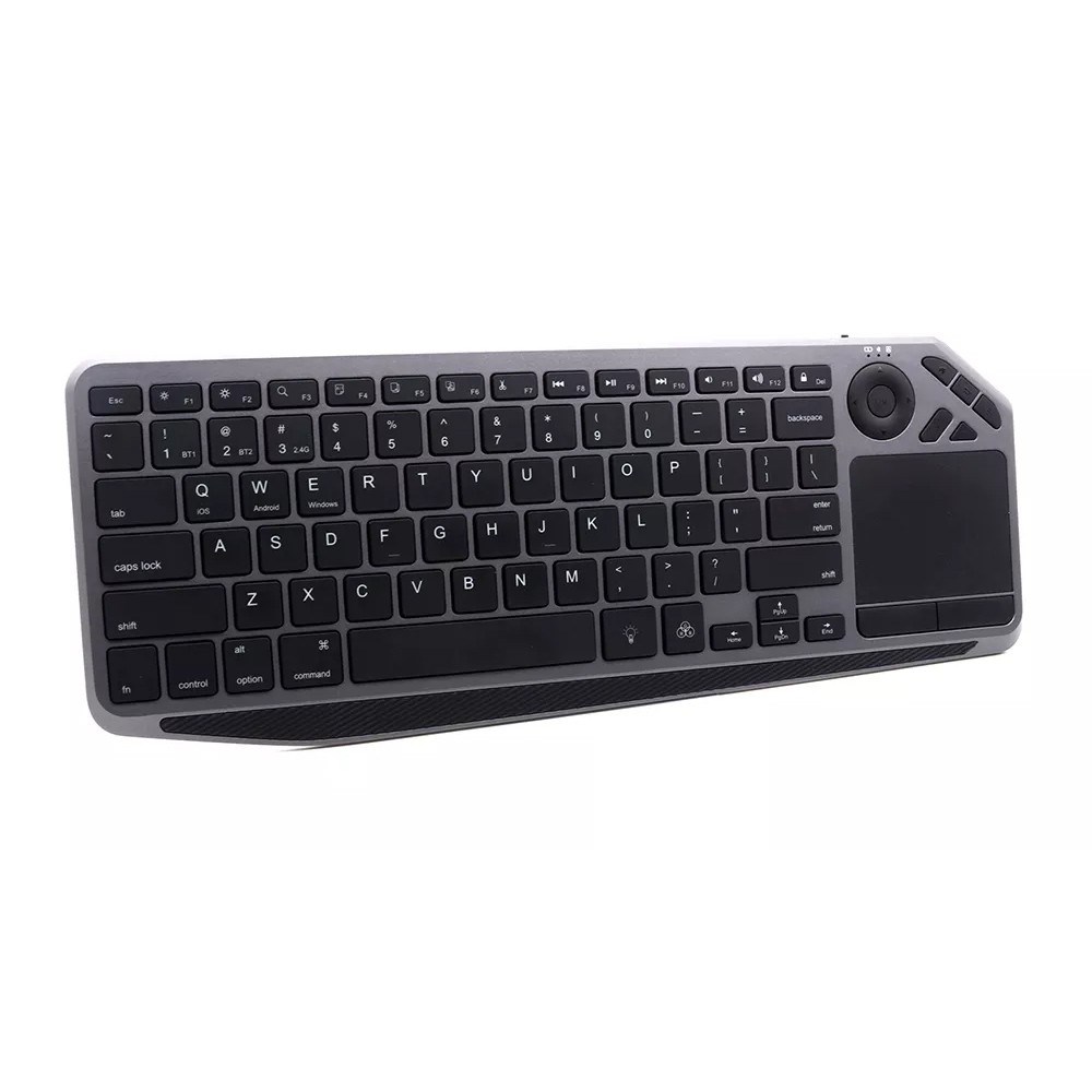 Techly ICTB9801TB keyboard Universal RF Wireless + Bluetooth QWERTY US English Black – internacionalna non HR tipkovnica-8