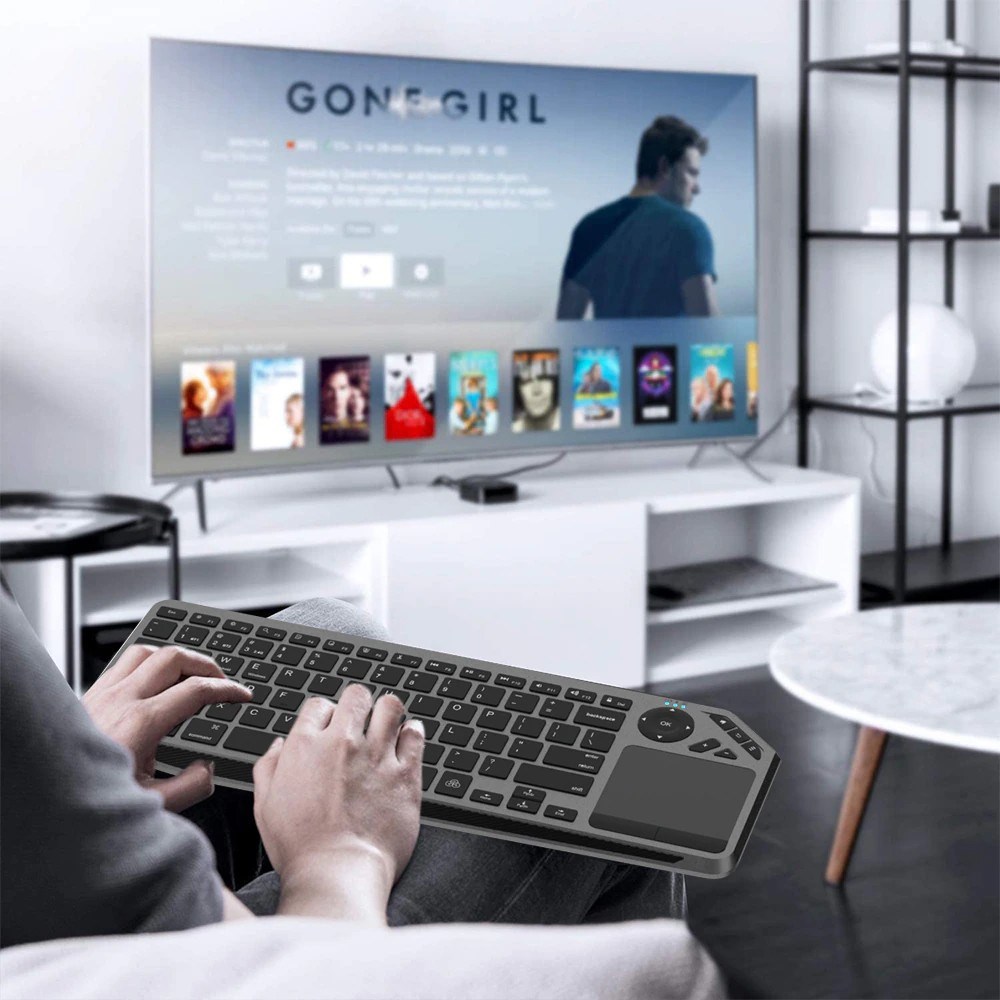 Techly ICTB9801TB keyboard Universal RF Wireless + Bluetooth QWERTY US English Black – internacionalna non HR tipkovnica-6