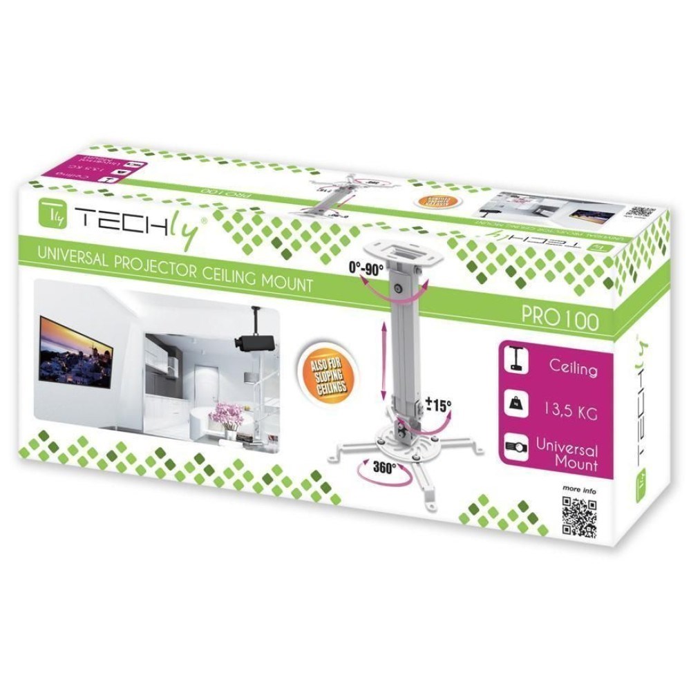 Podrška za projektor TECHLY ICA-PM 18S srebrna boja (380-580 mm)-1