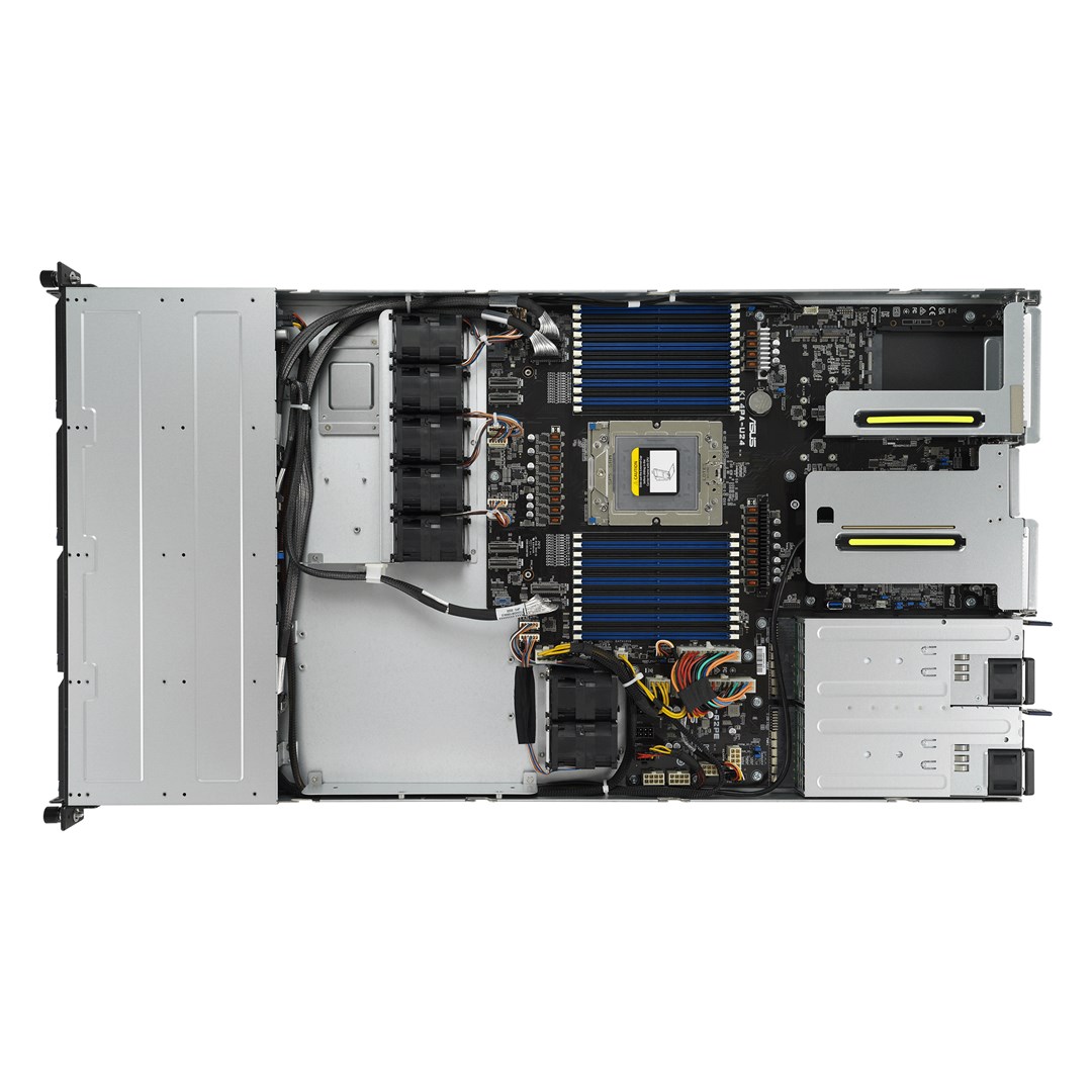 Platforma ASUS RS500A-E12-RS4U AMD Epyc 9004 (4x Nvme, 2xM.2, 2xGPU, 2x1Gbe, IPMI, 1+1 800W)-1