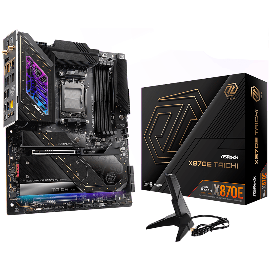 Matična ploča ASROCK X870E Taichi (Socket AM5, AMD X870E, DDR5, PCIe 5.0 x16, USB 3.2, Wi-Fi 7)-10