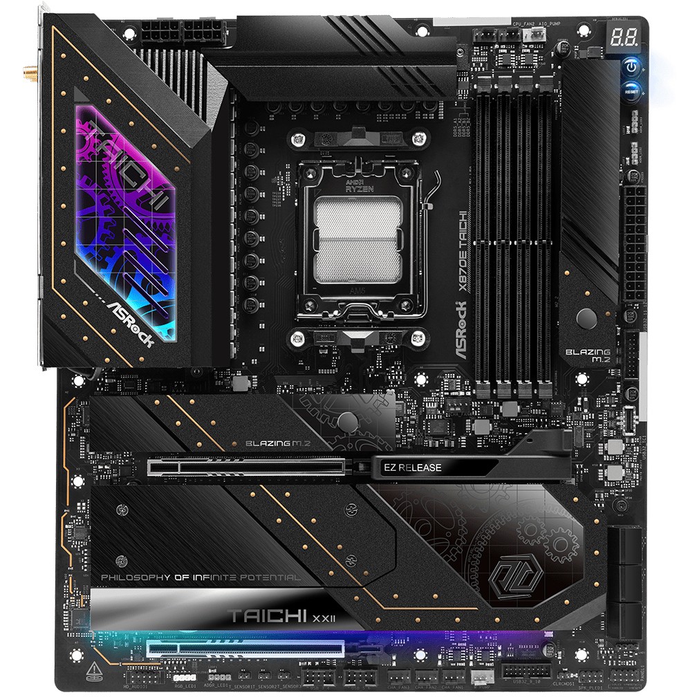 Matična ploča ASROCK X870E Taichi (Socket AM5, AMD X870E, DDR5, PCIe 5.0 x16, USB 3.2, Wi-Fi 7)-3