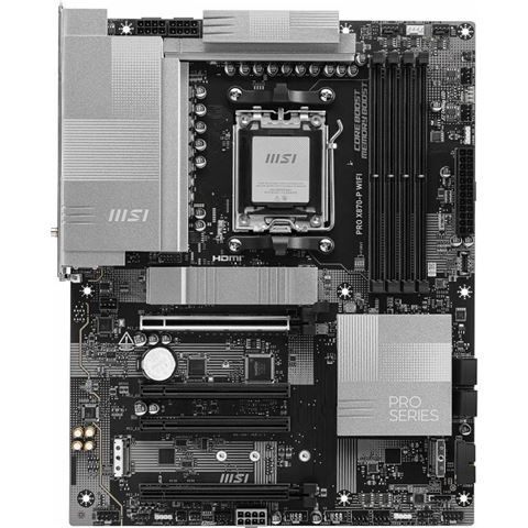 Motherboard MSI PRO X870-P WIFI (ATX, socket am5, amd x870, 4x dimm, ddr5, usb 4.0, usb-c 3.2 gen 2, hdmi, wi-fi 7)-0