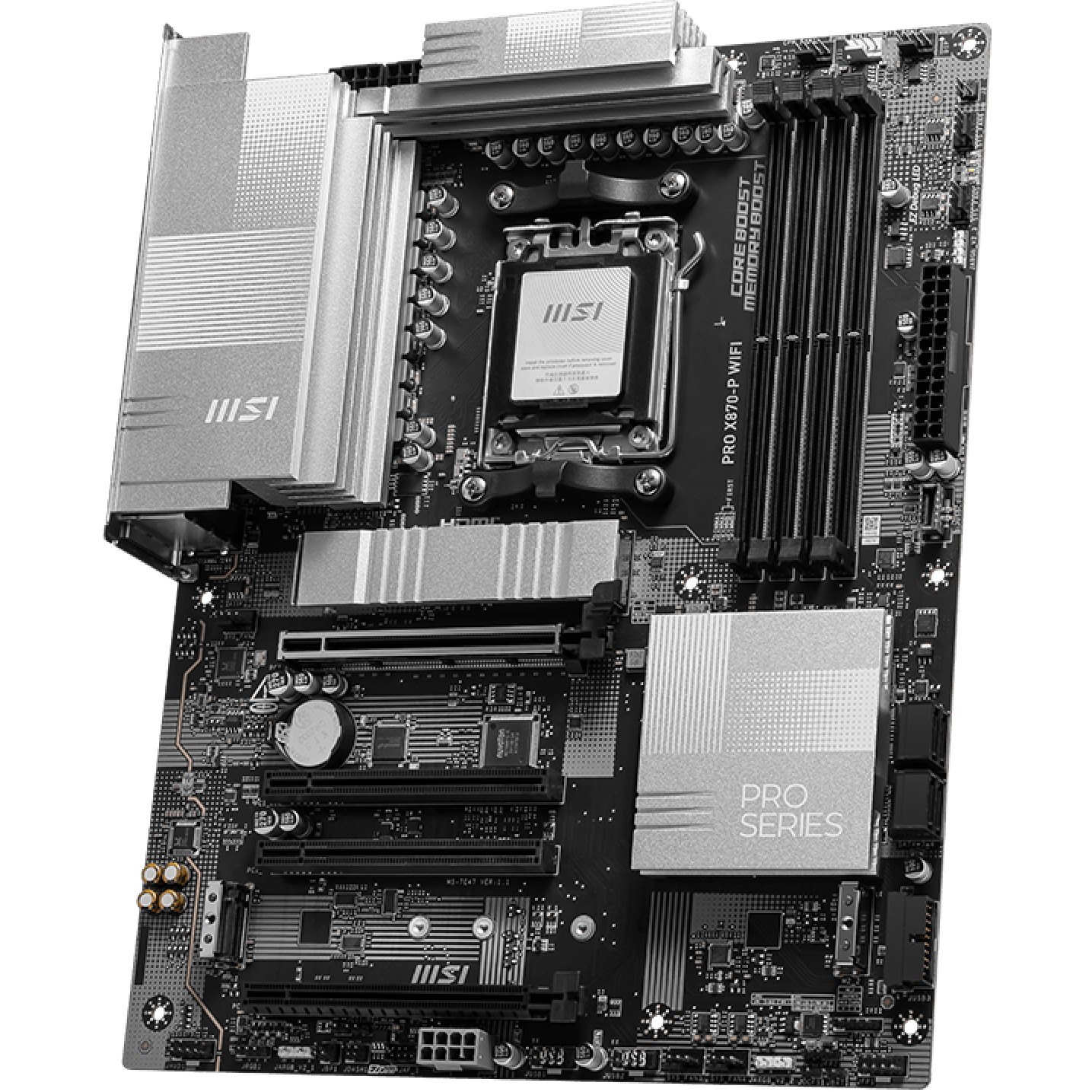 Motherboard MSI PRO X870-P WIFI (ATX, socket am5, amd x870, 4x dimm, ddr5, usb 4.0, usb-c 3.2 gen 2, hdmi, wi-fi 7)-3