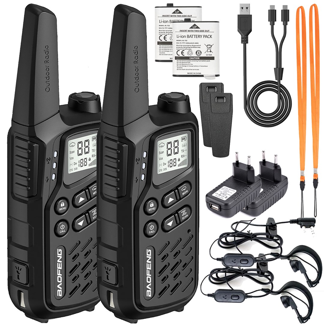 Ručni radio BAOEFENG BF-T25E (crna)-3