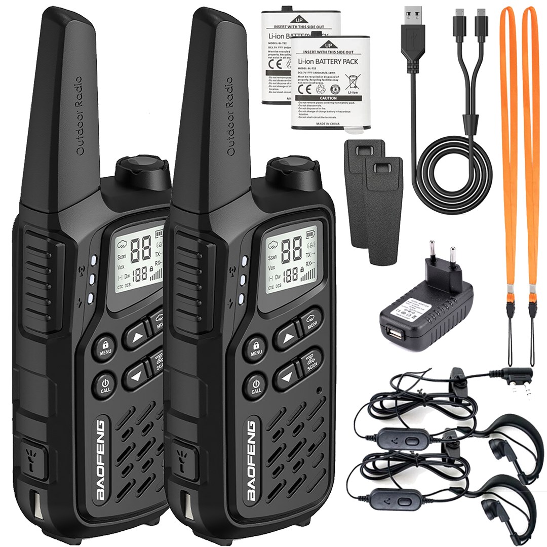 Ručni radio BAOEFENG BF-T25E (crna)-11