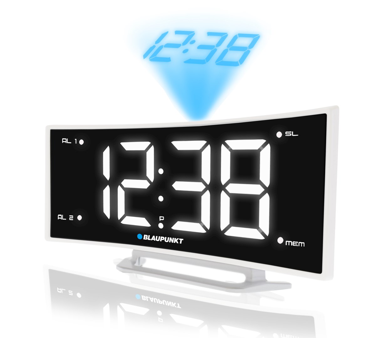Radio sat BLAUPUNKT CRP7WH (USB punjenje, LCD, auto isključivanje, crna/bijela boja)-1