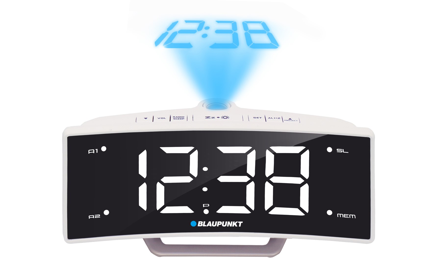Radio sat BLAUPUNKT CRP7WH (USB punjenje, LCD, auto isključivanje, crna/bijela boja)-0