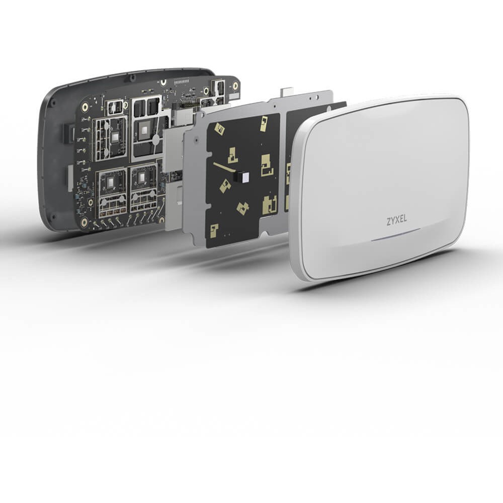 Wi-Fi 7 pristupna točka ZYXEL WBE660S (2.4GHz/5GHz/6GHz, PoE+/PoE++, 1x1G, 1x10G, siva)-8