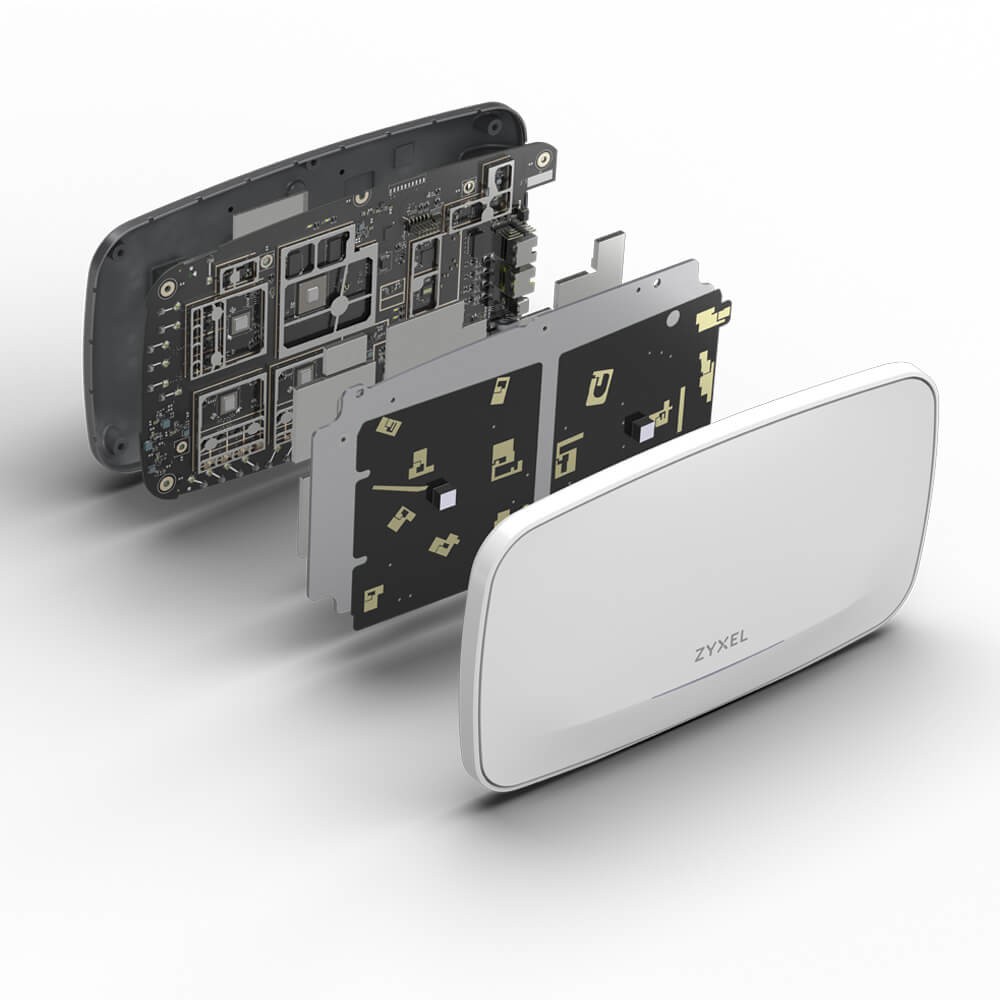 Wi-Fi 7 pristupna točka ZYXEL WBE660S (2.4GHz/5GHz/6GHz, PoE+/PoE++, 1x1G, 1x10G, siva)-9