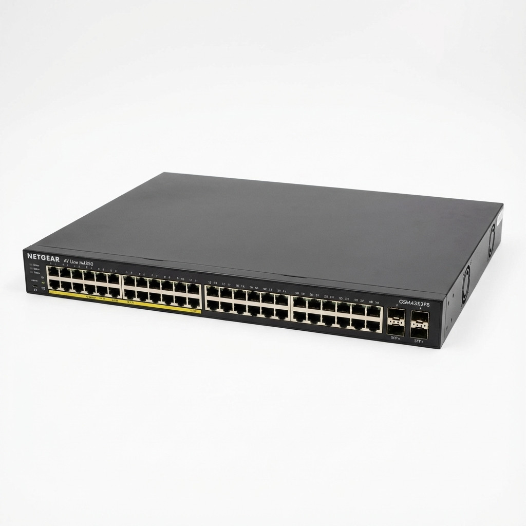 Switch NETGEAR M4300-52G-POE+ MANAGED SW APS1000W crna boja-4