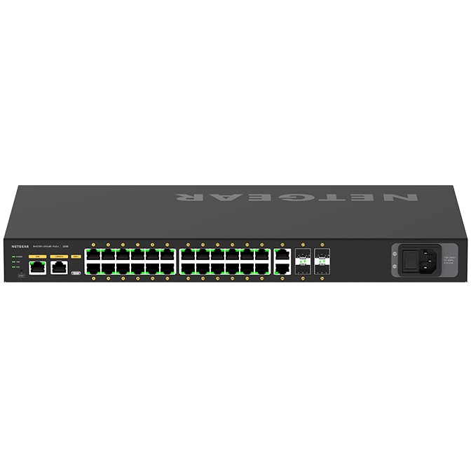 Mrežni switch NETGEAR GSM4230P-100EUS Managed L2/L3 Gigabit Ethernet Power over Ethernet (PoE) 1U Crna-4