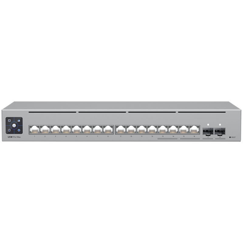 Mrežni prekidač UBIQUITI UniFi Pro Max 16 18p Managed Gigabit/Multigigabit/10G (upravljani gigabit/multigigabit/10G)-11