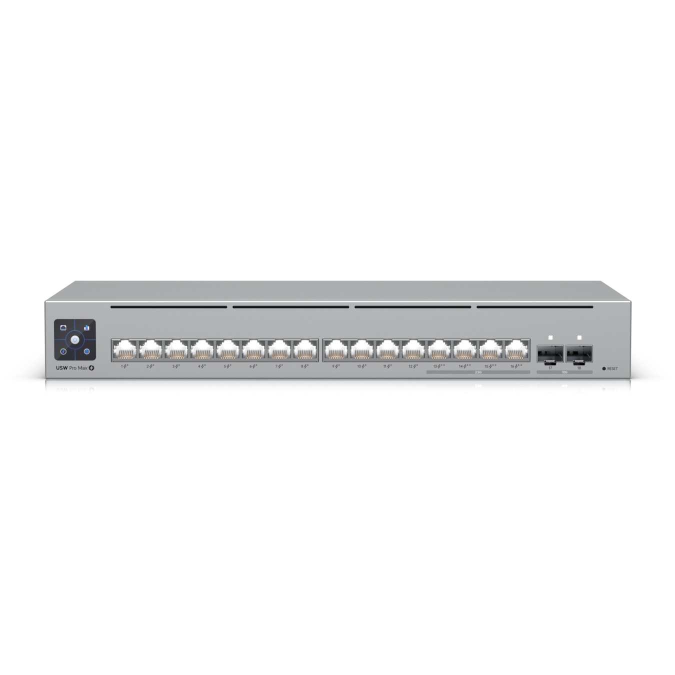 Switch UBIQUITI UniFi Pro Max 16 PoE 18p (PoE+ 12; PoE++ 4;) Managed Gigabit/Multigigabit/10G