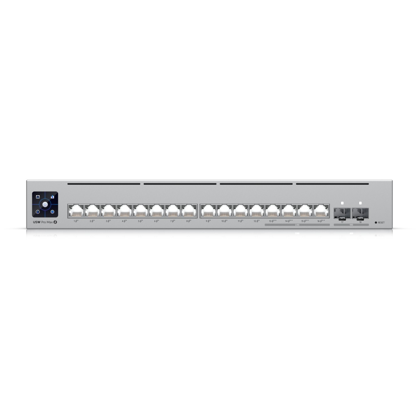 Switch UBIQUITI UniFi Pro Max 16 PoE 18p (PoE+ 12; PoE++ 4;) Managed Gigabit/Multigigabit/10G-1
