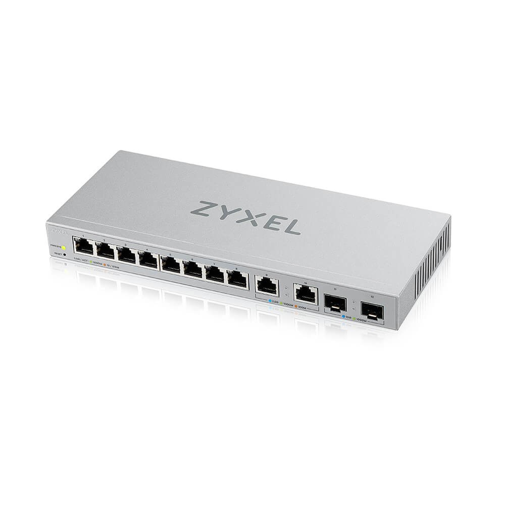 Mrežni prekidač ZYXEL XGS1210-12-ZZ0102F (upravljani Gigabit Ethernet 10/100/1000, siva)-0
