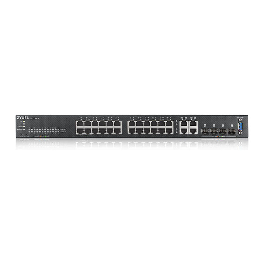 Mrežni prekidač ZYXEL GS2220-28-EU0101F (Upravljani L2, Gigabit Ethernet 10/100/1000, Crna)-1