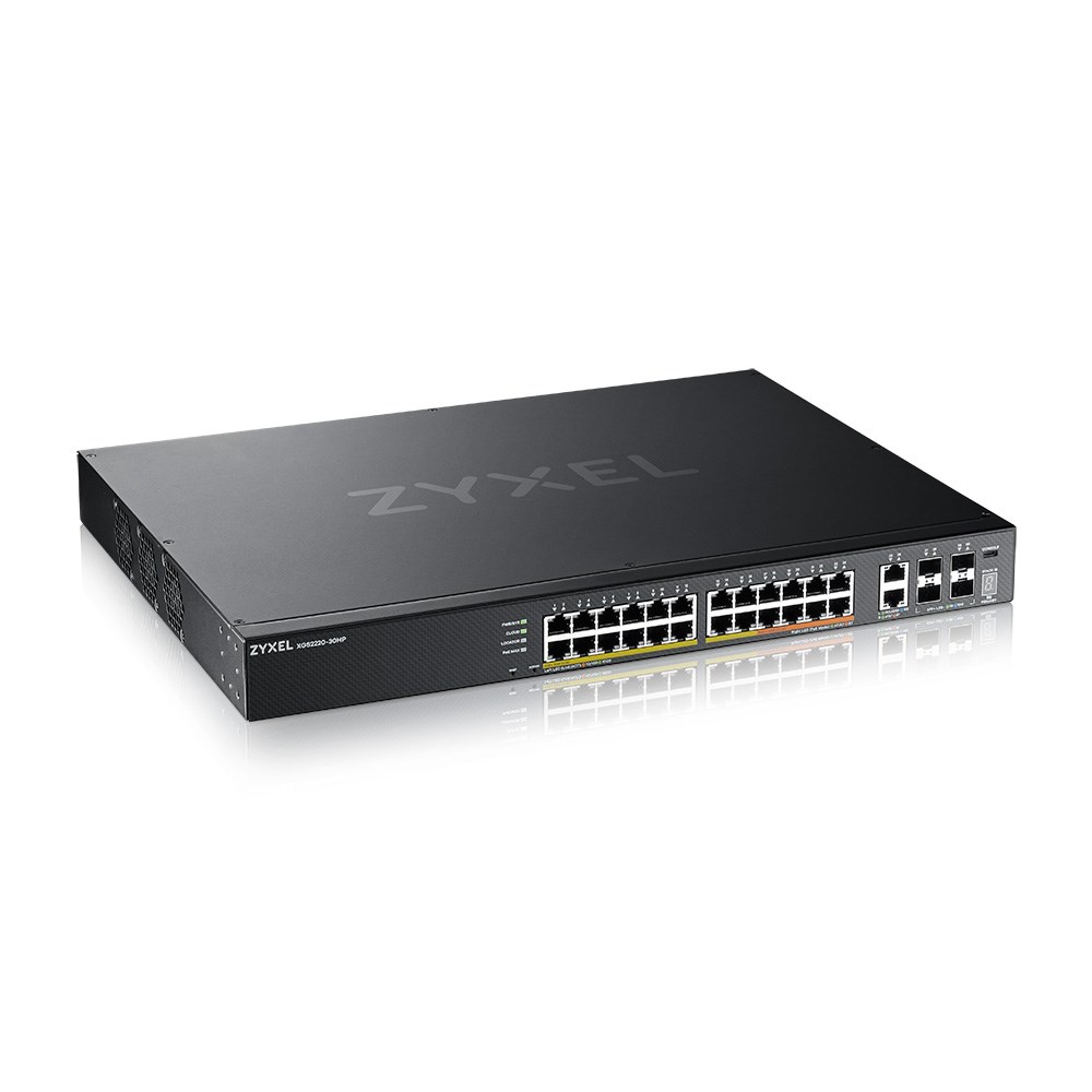 Upravljani Ethernet prekidač ZYXEL XGS2220-30HP (Gigabit Ethernet (10/100/1000), Power over Ethernet (PoE), Crna)-7