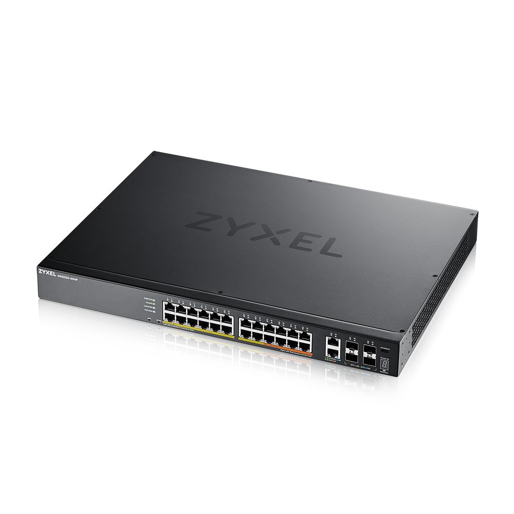 Upravljani Ethernet prekidač ZYXEL XGS2220-30HP (Gigabit Ethernet (10/100/1000), Power over Ethernet (PoE), Crna)-6
