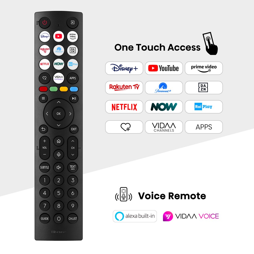 TV HISENSE 50E7NQ VIDAA TV (127 cm, 4K Ultra HD, QLED, HDR10+, Dolby Atmos, Smart TV, DVB-T/T2/C/S/S2)-2