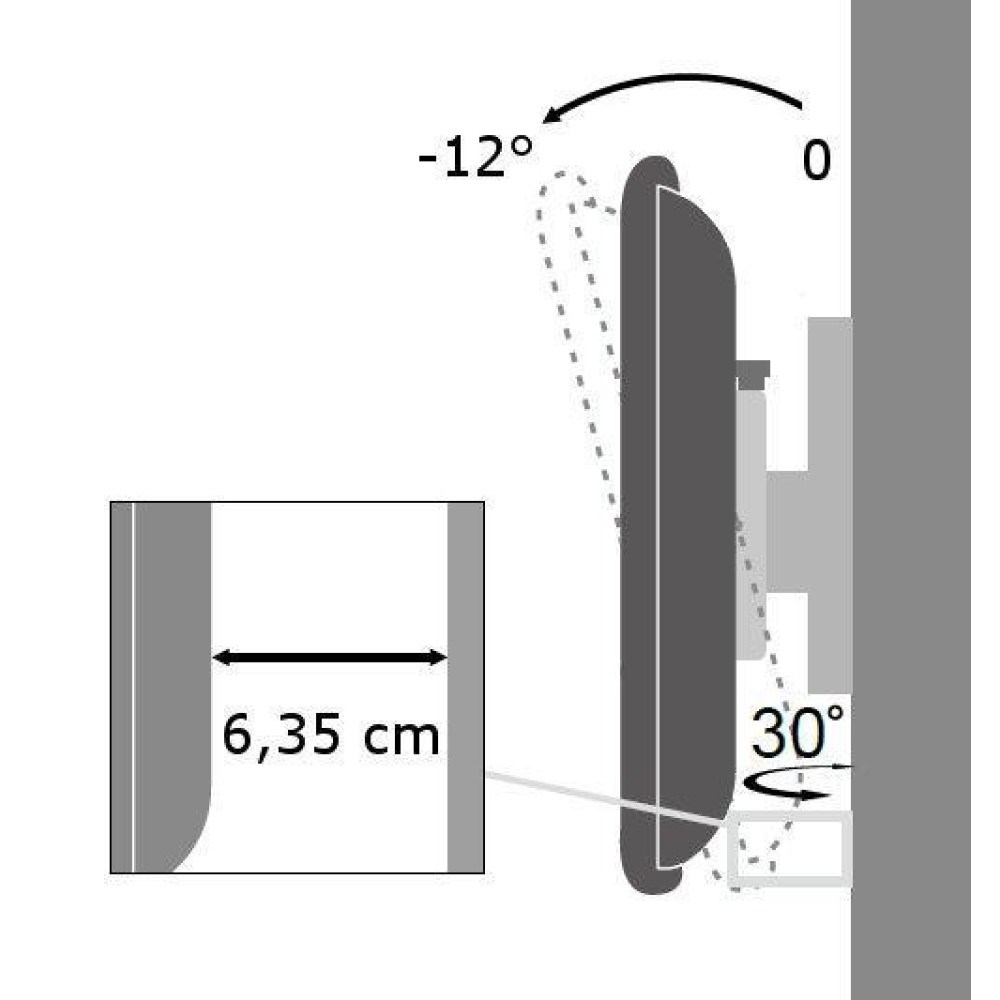 Wall Bracket TECHLY ICA-LCD 2900B za LED LCD TV 19-37" crna boja-6