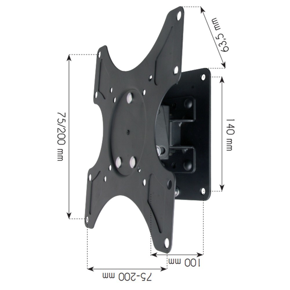 Wall Bracket TECHLY ICA-LCD 2900B za LED LCD TV 19-37" crna boja-3