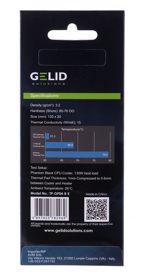 Termalna podloga GELID Ultimate 120x20x3.0mm TP-GP04-R-E-2