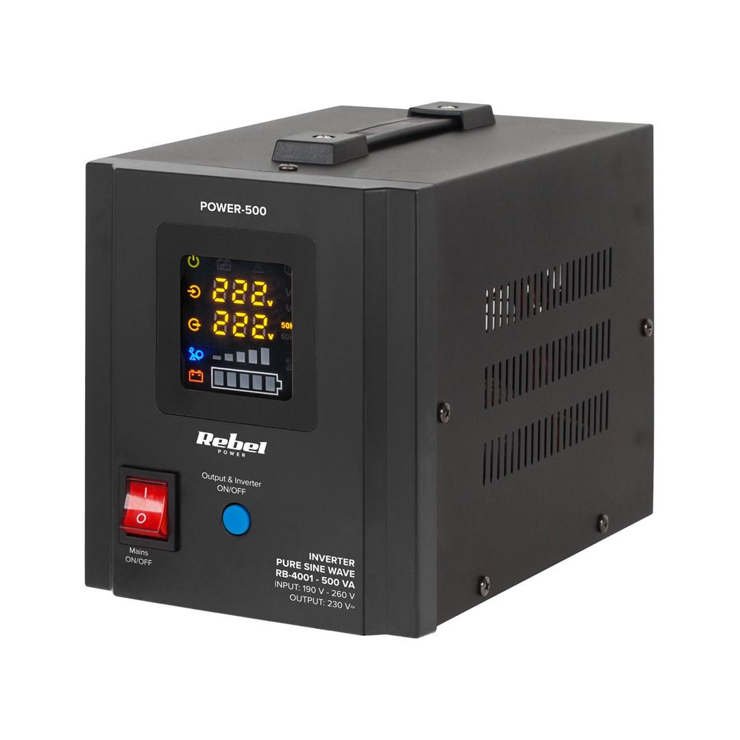 Neprekidno napajanje REBEL POWER-500 (300W/500VA, čisti sinus)
