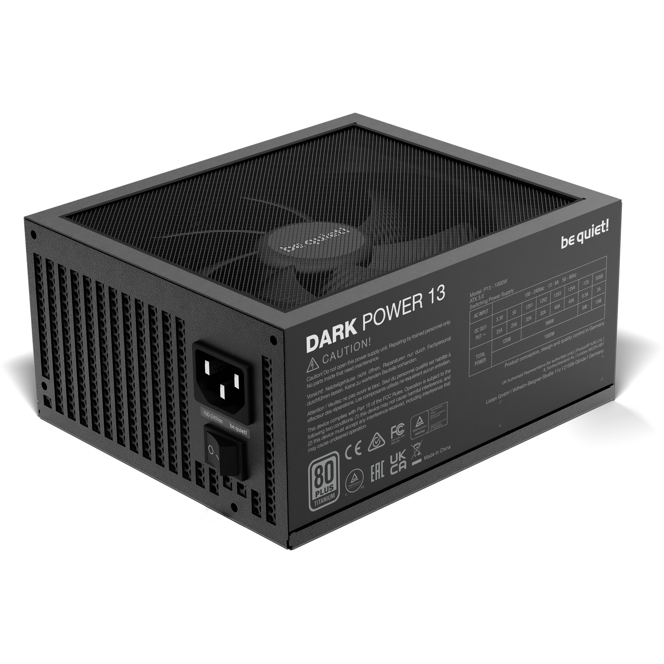 Napajanje BE QUIET! Dark Power 13 (1000 W, 20+4 pin ATX, Crna)-2