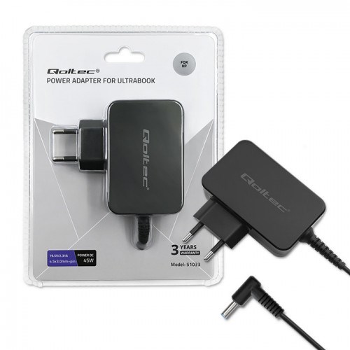Adapter QOLTEC 51033 power adapter/inverter Indoor 45 W crna boja