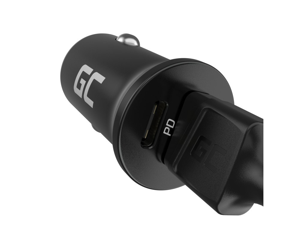 USB Punjač GREEN CELL GC CADM-GC-38AC (38W, 1x USB-C, USB-A, crna, za mobitel, tablet, pametni sat, prijenosni zvučnik, power bank)-12