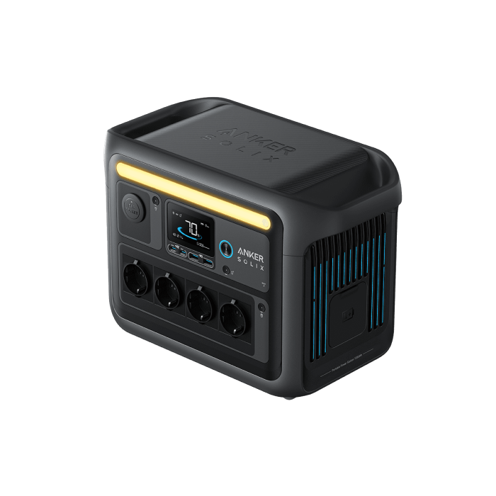 Prijenosna elektrana ANKER Solix C1000X (1800 W, 12.9 kg, Crna)-0